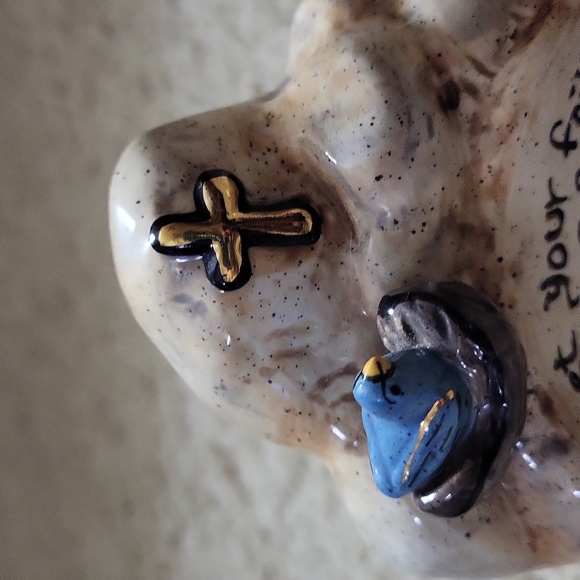 2003 Blue Sky Tea Light Holder. Ceramic - Picture 5 of 6